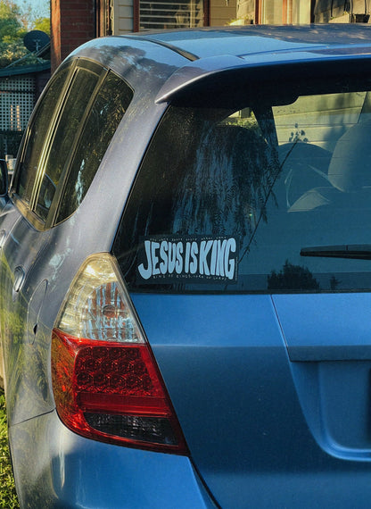 ‘Jesus is King’ bumper sticker