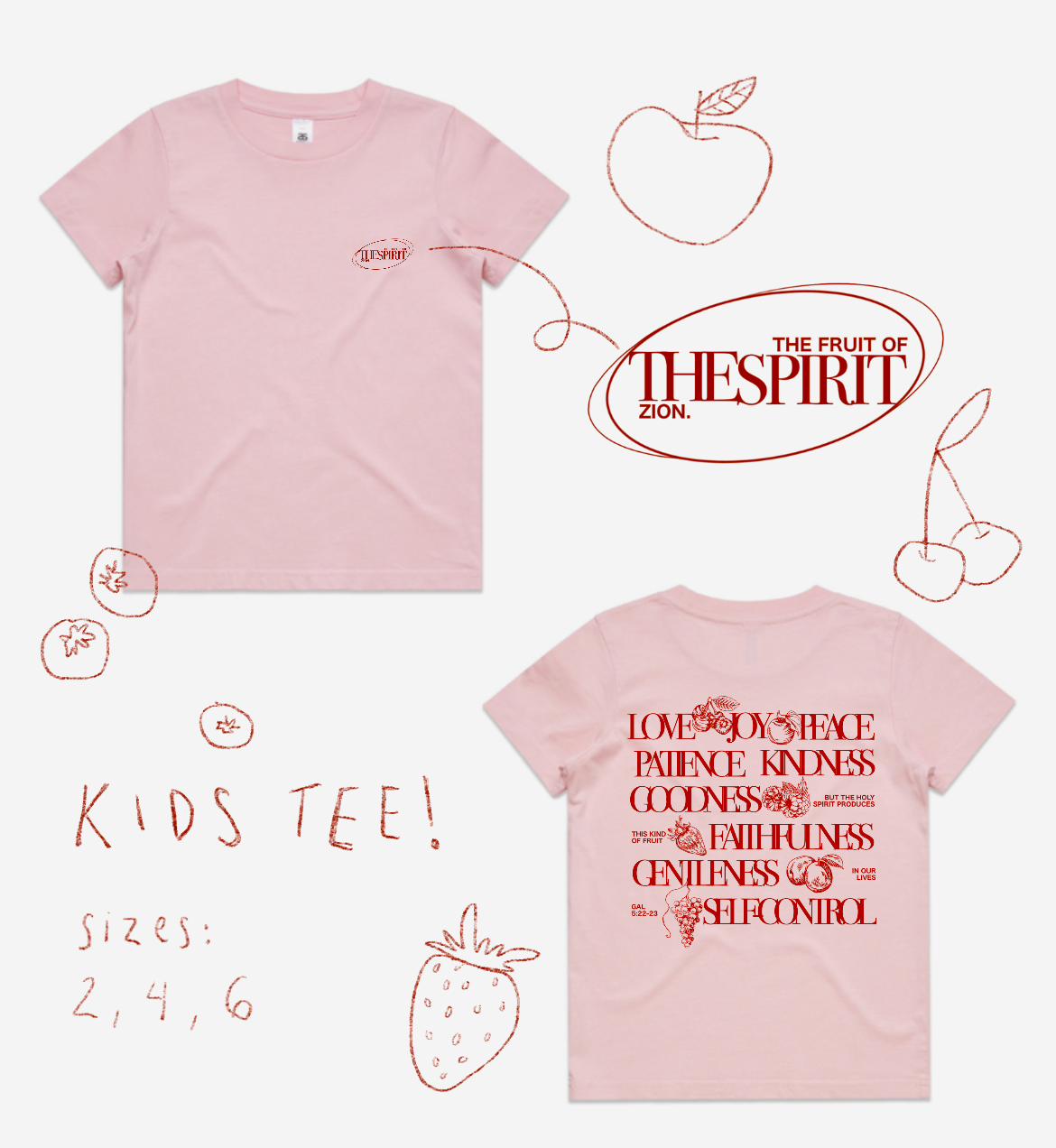 ‘fruits of the spirit’ - kids tshirt